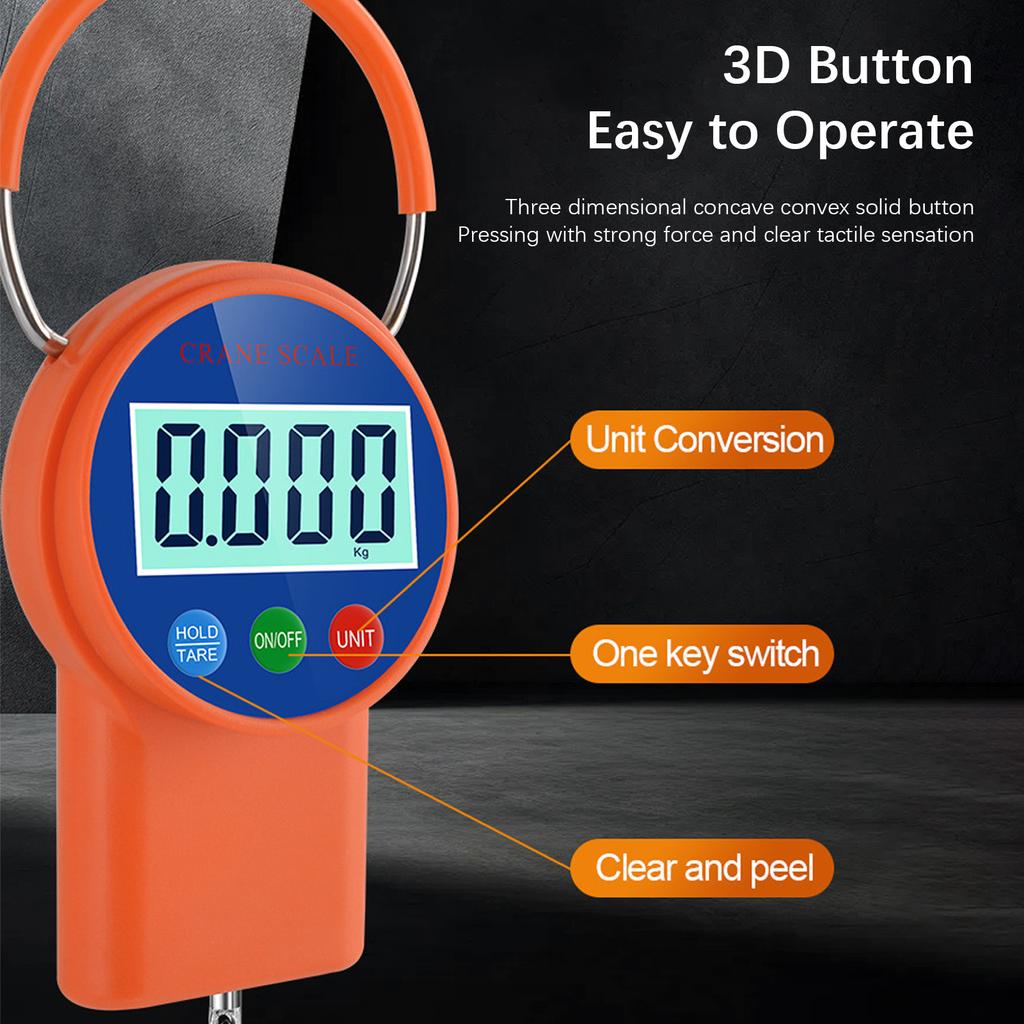 Digitale Hangweegschaal Hoge Nauwkeurigheid Draagbare Handweegschalen voor Boerderij Visserij Werkplaats Huis