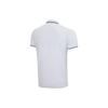 Li Ning Printed Letter Polo Shirt Men Polo Shirts White APLS093-1