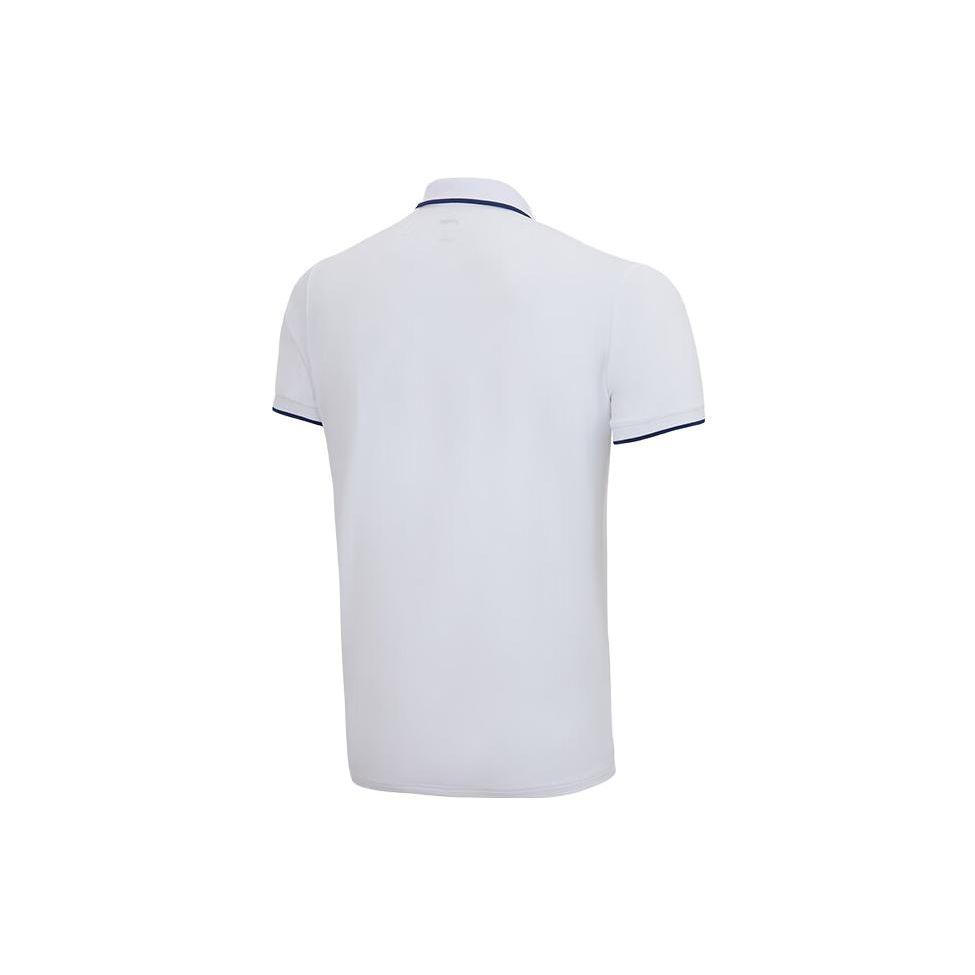 Li Ning Printed Letter Polo Shirt Men Polo Shirts White APLS093-1