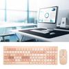 Keyboard Mouse Combo 2.4G Wireless Round Keycaps Ergonomic Type C   Keyboard and Mouse for Phone Tablet  