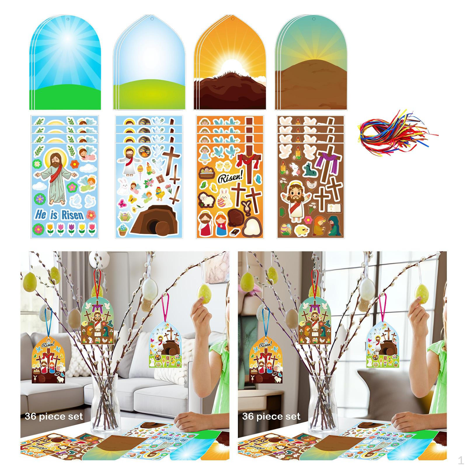 

Рождественские наклейки DIY вертеп наклейка праздник Пасха Декор вечерние игры принадлежности религиозные 12 Background Cards