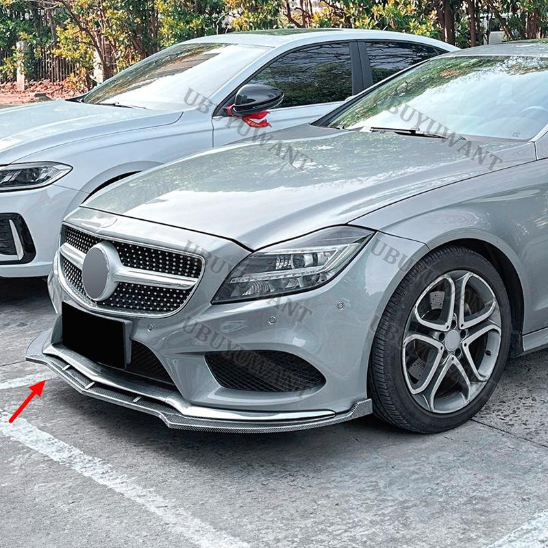 Für Benz CLS W218 X218 2014-2017 3 Stück/Set Auto Frontspoiler Stabiler Auto Frontstoßstangenlippe Kratzfest Dekoration KitGutes Produkt