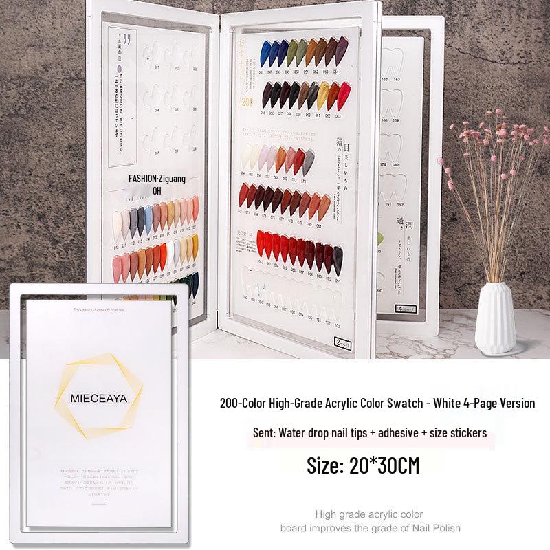 

High-end Nail Art Color Palette – 180 to 320 Colors Nail Polish Card Best Seller