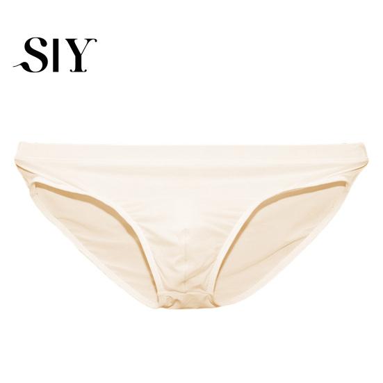 High Elasticity Men Briefs Low-rise Slim Fit Underwear Solid Comfortable Color Ice Silk Transparent Panties Summer Ultra-thin Lightweight