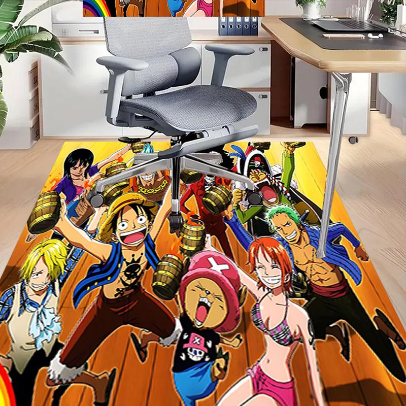 1pc One Piece Adventure Carpet for Playroom Bedroom Living Room Sofa Home Decor,kids Game Area Rug Non-slip Floor Mat Y72357