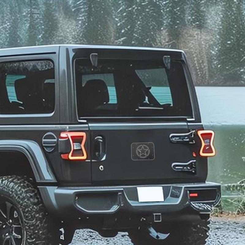 

Tailgate Exhaust Port Cover Air Outlet Baffle Trim Cover Exhaust Plate Cover Off-Road Tailgate Dust Cover Protective Cover чёрный