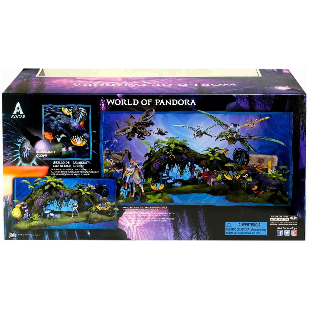Avatar McFarlane Toys World of Pandora Deluxe Figurenset Omaticaya Regenwald mit Jake Sully Film 1 James Cameron SF Diorama Wald Dschungel [Artikel]