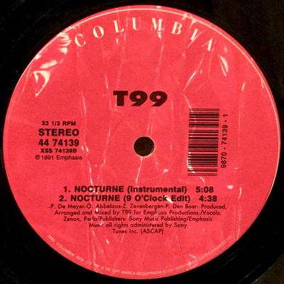 Disc de 12 inch T99 - Nocturne 4474139 Columbia 1991 SUA Dance & Electronic Second Hand