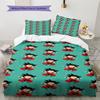 Son Goku Pattern Bedding,Quilt Set Quilt Cover Pillowcase Home Birthday Gift (1 * Duvet Cover + 2 * Pillowcase, Without Core)