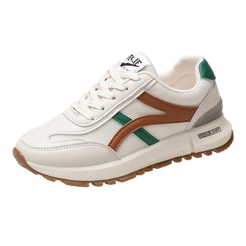 

Весенние новые женские повседневные туфли Cortez с круглым носком на плоской подошве для студентов, кроссовки для бега и папочки 40 хаки