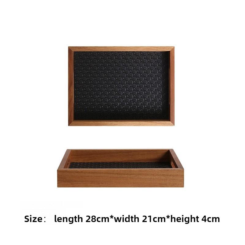

Solid Wood Storage Trays Entrance Hall Key Storage Tray Living Room Decoration Organize Plate Retro Home Organizing Accessories