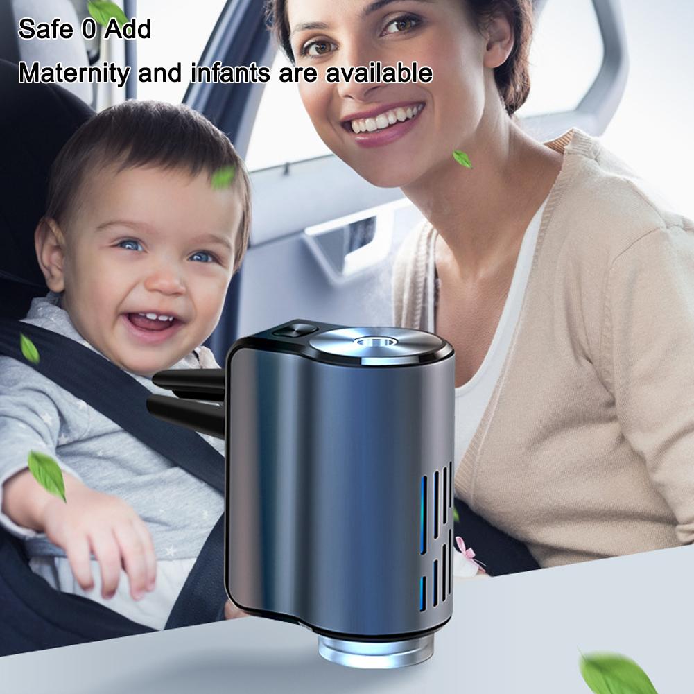 Intelligent Car Mounted Aromatherapy Machine Air Outlet Aluminum Alloy Automatic Spray Odor Removal Purifier Humidifier Freshene