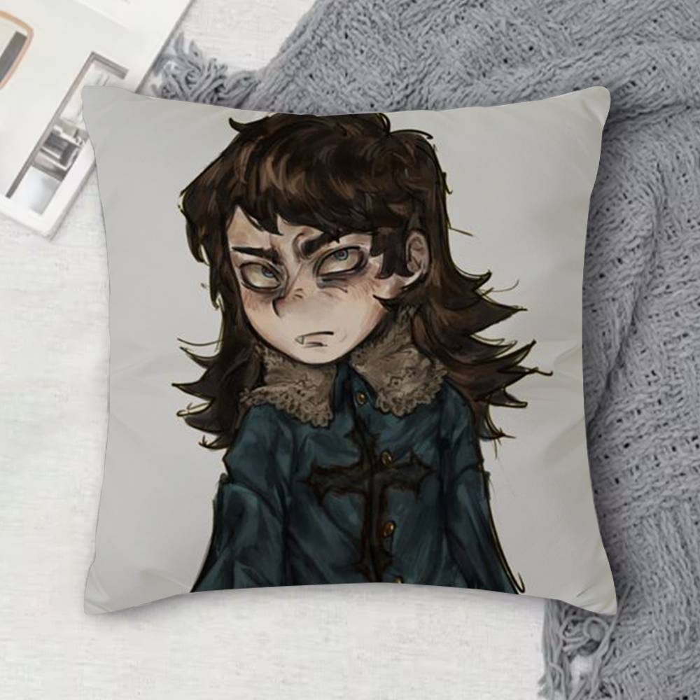 Haunted Hotel Doublesided Printed Square Decorative Cushion Cover for Sofa Living Room Home Decor