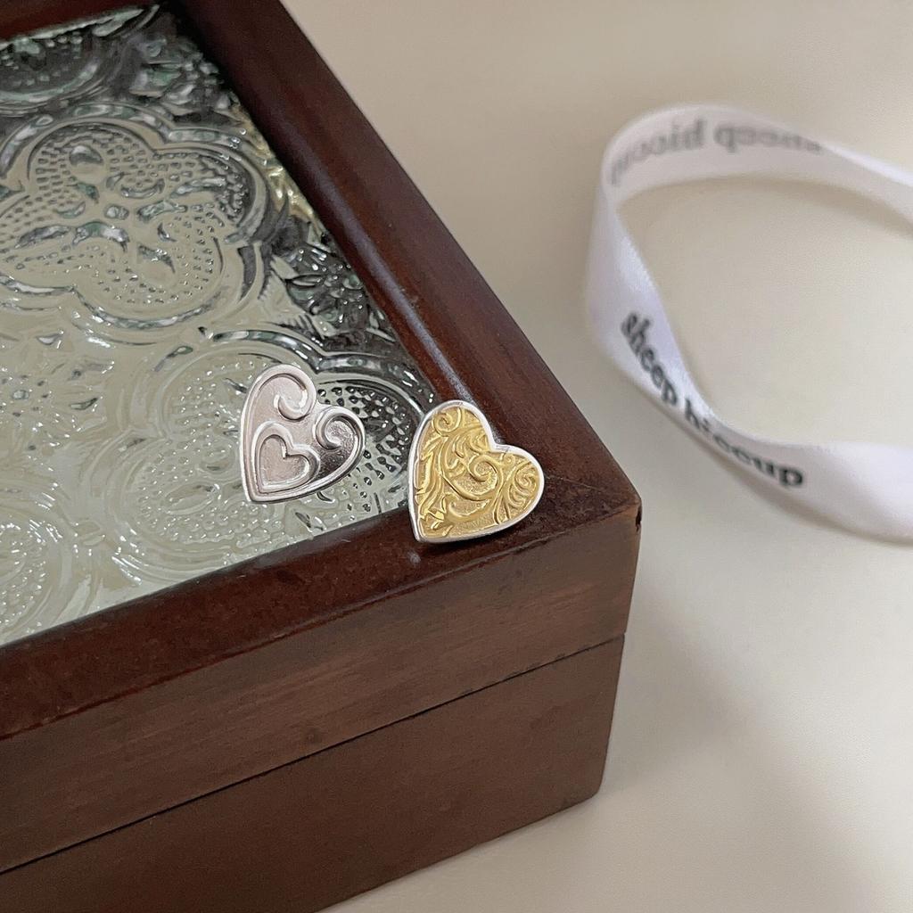 Earrings Love AB Earrings Women's Korean Edition Fashion Trend Versatile Light Luxury Niche