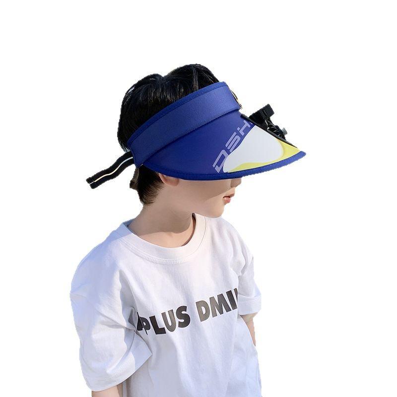 New Versatile Big Hat with Empty Top Hat Children's Fan Hat Super Cute Cute Sun Hat Adjustable Sun Protection Hat