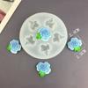 Reusable Silicone Flower Shaped Mold For Resin Clay Jewelry Tools Sturdy Flexible Easy Clean Design