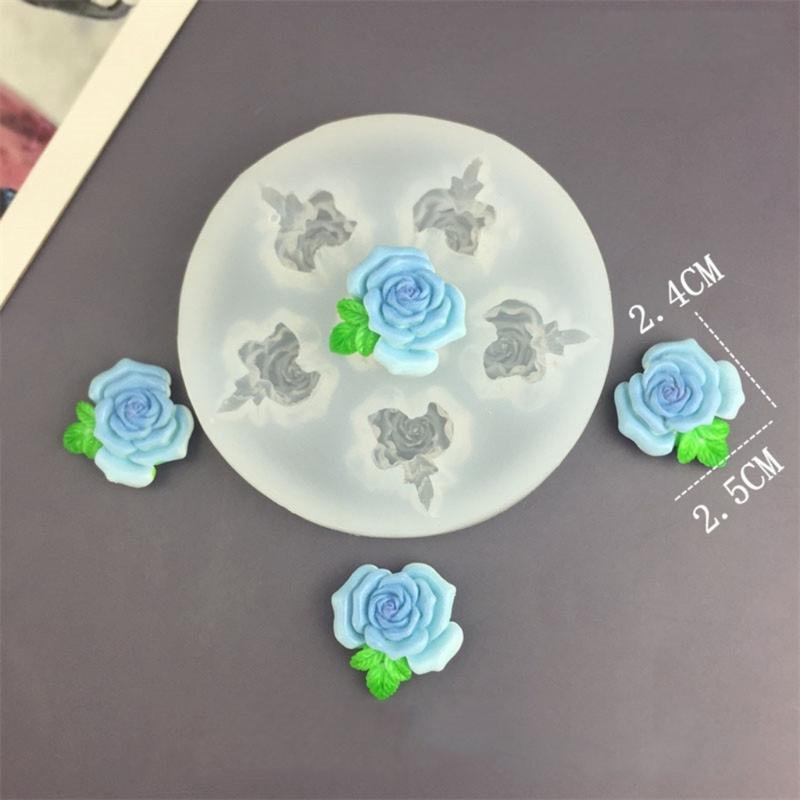 Reusable Silicone Flower Shaped Mold For Resin Clay Jewelry Tools Sturdy Flexible Easy Clean Design