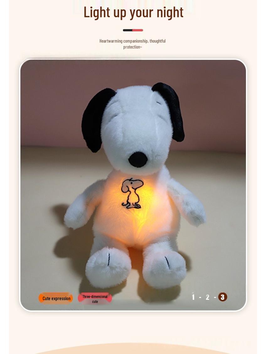 

Snoopy Breathing Plush Comfort Doll - Cute & Creative Pacifier Toy 29*25*20 cm / 300g