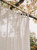 Japanese wooden linen bedroom, homestay, tea house, living room curtains