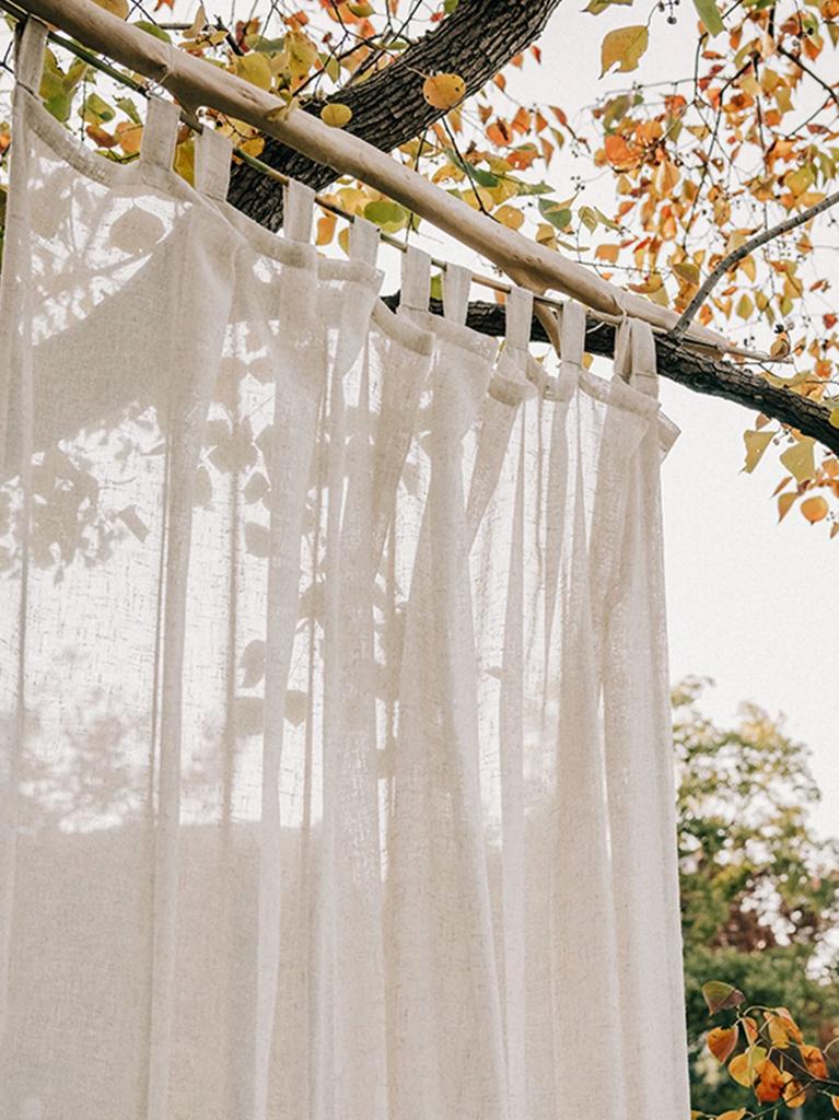 Japanese wooden linen bedroom, homestay, tea house, living room curtains