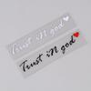 Trust In God Believe In God Rearview Mirror Stickers God Letter Stickers Are Suitable For All Kinds Of Cars And Motorcycles