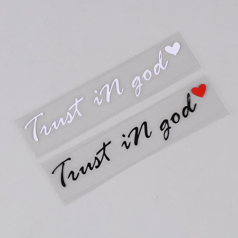 Trust In God Believe In God Rearview Mirror Stickers God Letter Stickers Are Suitable For All Kinds Of Cars And Motorcycles