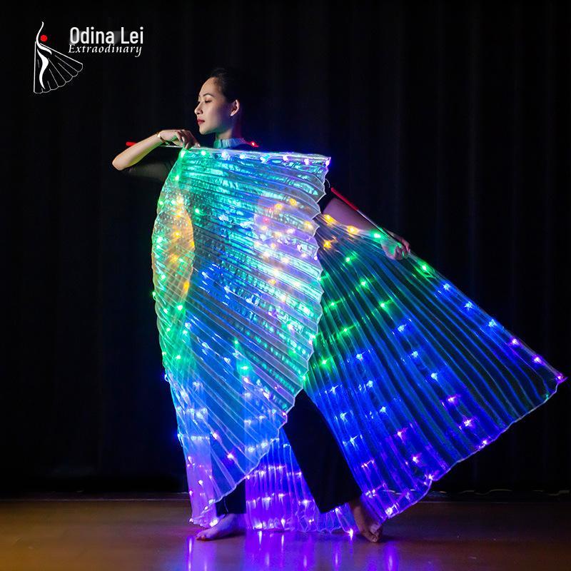 LED Luminous Angel Wings for Belly Dance and Nightclub Performance