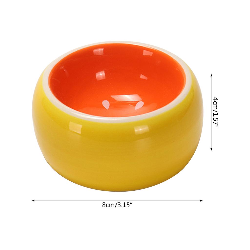 Chinchillas Food Bowl for Small Animals Ceramic Water Bowl for Hamsters Dry Food Dish Bowl Pet Feeding Watering Supplies