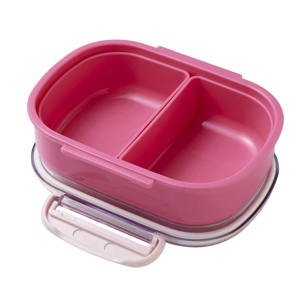 MIKI HOUSE Lunch and Rabbit Made in Microwave and Dishwasher Suitable for Boys and Pink Box, 360ml, Logo, Bear, Design, Japan, Safe, Girls, Baby,