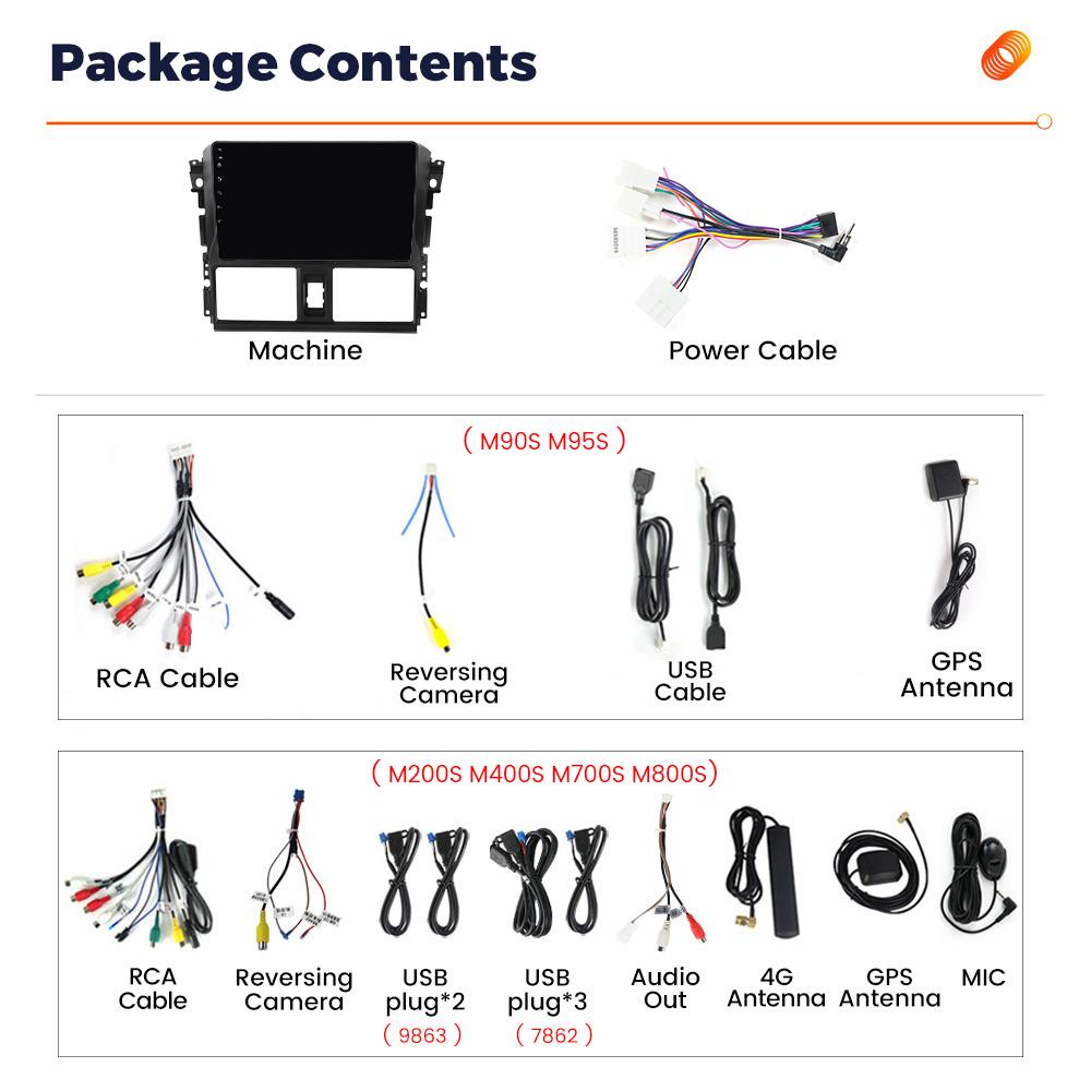 NaviFly 8Core Car Radio Android Multimedia Video Player For Toyota VIOS Yaris 2013-2017 GPS Audio Stereo Car Intelligent Systems