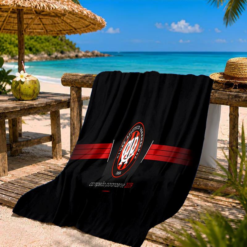 Atletico Paranaense Crest Beach Towel Microfiber Beach Towel, Lightweight and Quick-Dry, for Summer Travel, Swimming Pool Fan Birthday Gift