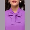 New Women's European & American Style Chiffon Blouse – Sexy Stand Collar, Tie Knot, Long Sleeve
