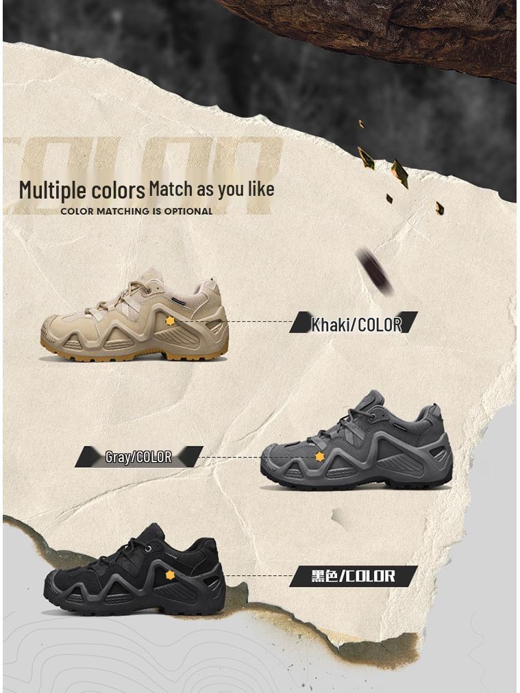 Ανδρικές Τακτικές Μπότες Μάχης: Αντιολισθητικά, Ανθεκτικά στη Φθορά Παπούτσια Πεζοπορίας & Αναρρίχησης