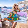 Cartoon Baby Friend C-Caillou Towel Quick Dry Absorbent Beach Towel for Sports, Fitness, Swimming and Outdoor Activities