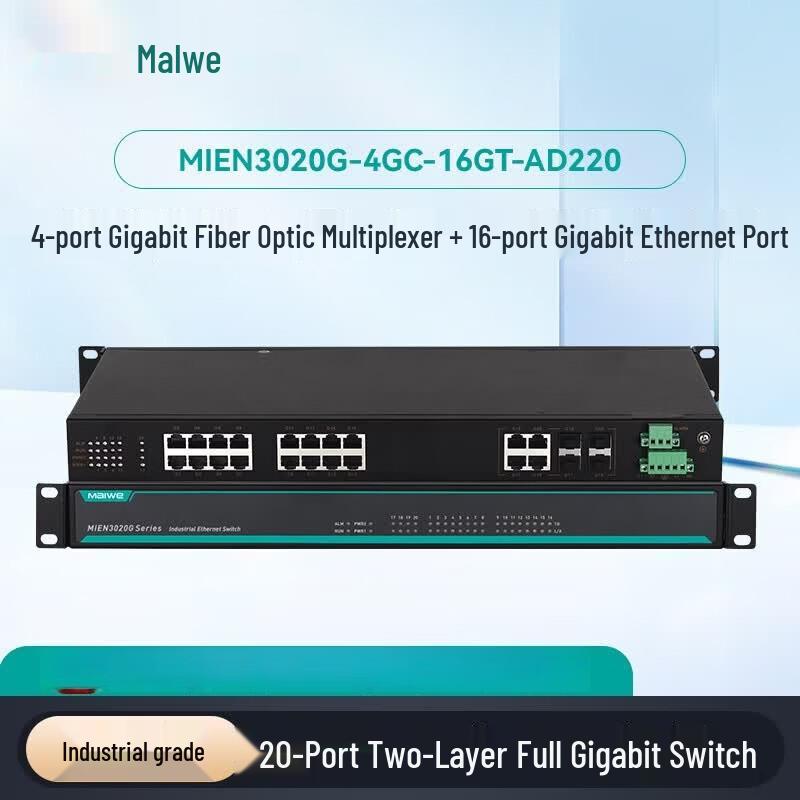 

MiiVii MIEN3020G 20-Port Industrial Gigabit Rackmount Switch