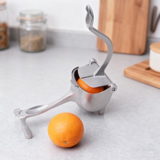 Exprimidor Manual de Frutas Extractor de Jugo de Metal Resistente para Cítricos Granada Exprimidor de Limón de Fácil Exprimido para Uso Doméstico