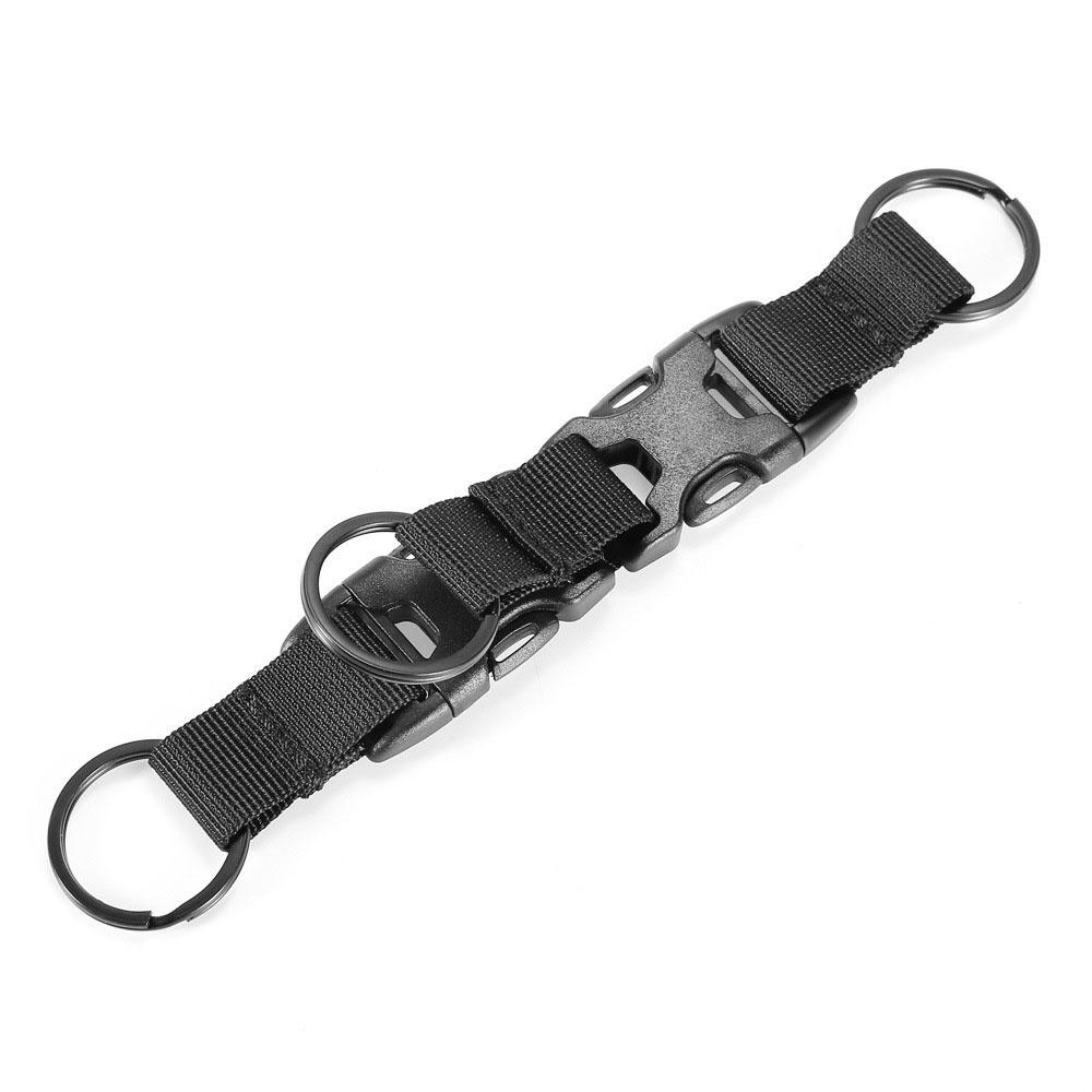 

Tactical Molle Clip Buckle Nylon Belt Key Ring Keychain Holder Carabiners Hanger Buckle Hook for Outdoor Sport Hiking Climbing