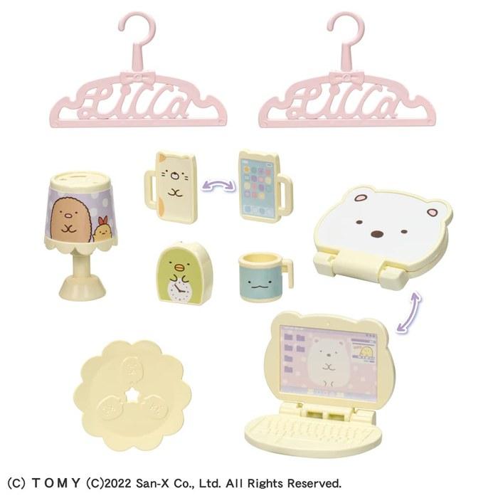 TAKARA TOMY Licca-chan Sumikko Gurashi Loves Licca-chan Room Dollhouse 3+