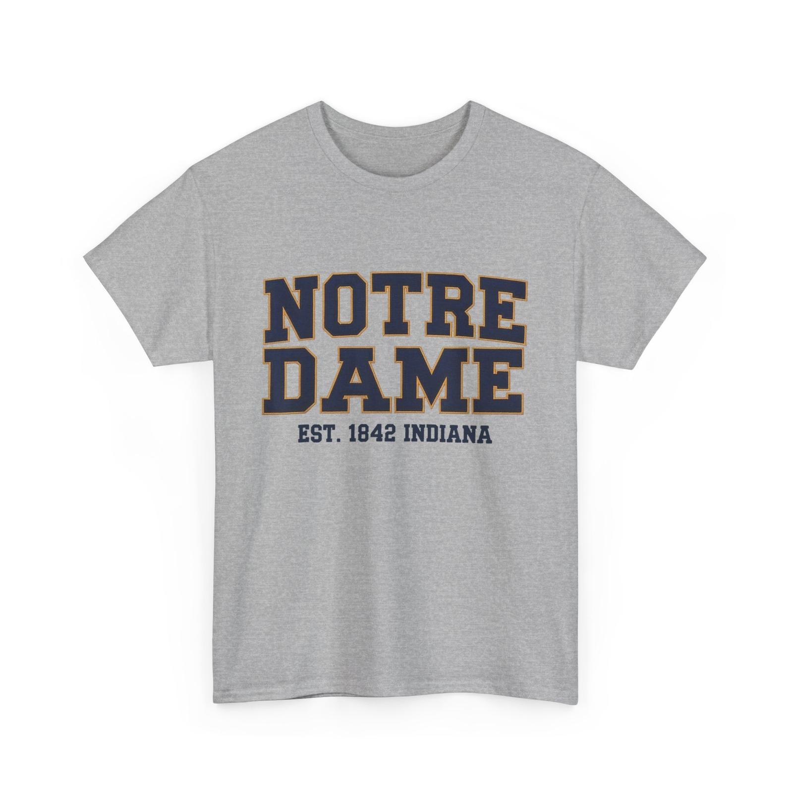 Notre Dame Indiana Est. 1842 Vintage Pride Apparel T-Shirt XXXL