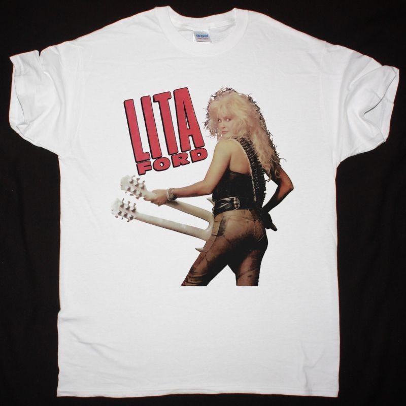 LITA FORD TOUR 1988 WHITE ROCK T-SHIRT L