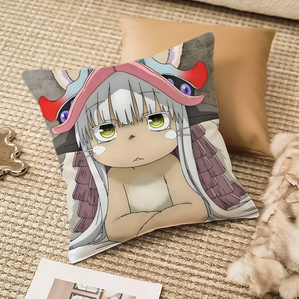 Nanachi Riko From Made In Abyss Pillow Case Anti-dustmite Invisible Zipper Sofa Bed