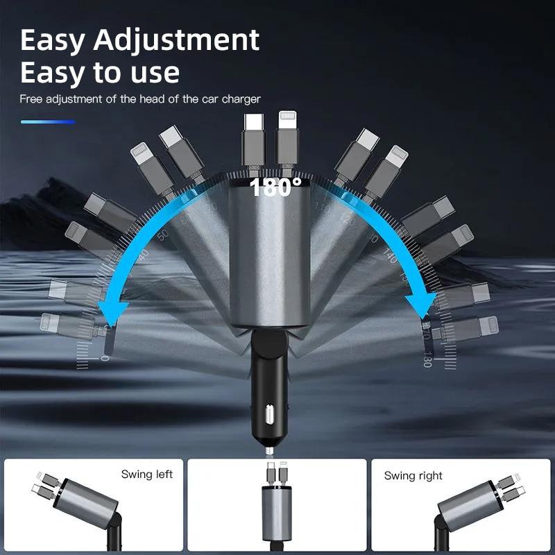 Car Lighter Charger 120W Super Fast Phone Charging Cable For Honda Civic Fit Jazz Accord Pilot CRV Odyssey Passport City Shuttle EC5