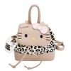 Soft Cute Girl Backpack Cartoon Cute Cat Children Schoolbag Fashion Leopard Print Children'S Mini Backpack