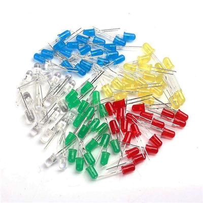 500 Assortment LED Light 3mm 5mm Assorted Kit 5 Colors Practical Electronics