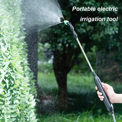 Pulverizador Elétrico Portátil de Jardinagem Ferramenta de Irrigação 4/6M Recarregável USB Cabo Telescópico com 2/4 Bicos de Névoa para Planta de Quintal