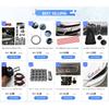 16 Delige Motor Fiets Auto Band Reflecterende Stickers Coole Styling Velg Rand Decoratie Strip Tape Rood Blauw Waterdicht Buitenonderdelen