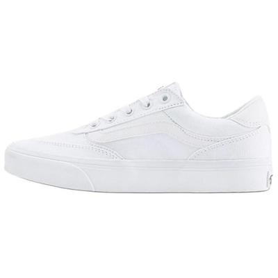 Brooklyn LS Tejido Antideslizante Resistente a la Abrasión Caña Baja Zapatillas de Skateboarding para Mujer Blanco VN000D7UWWW