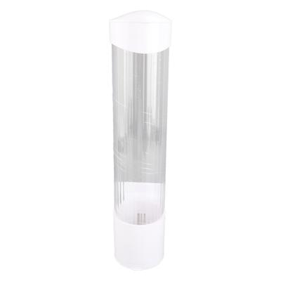 Anti Dust Paper Cup Dispenser Plastic Holder 7.5cm 50 Cups Convenient Container