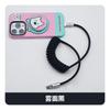 CarPlay Car Fast Charging Silicone Spring Data Cable Is Suitable for iPhone 17 Android Fast Charging Cable