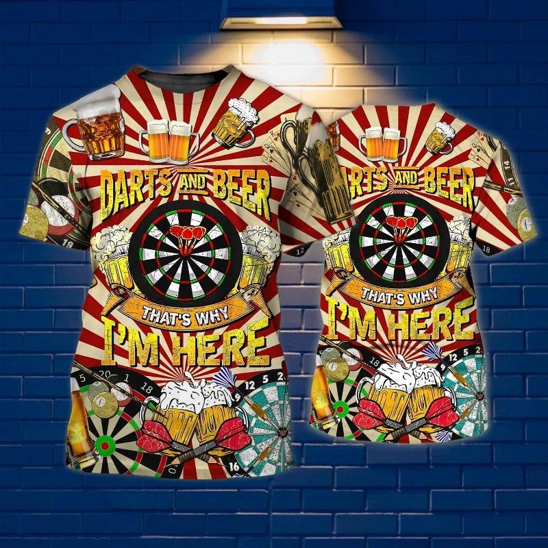 Dart Roulette 3D Printed Club Bar Fashion Sports Men's And Women's Casual